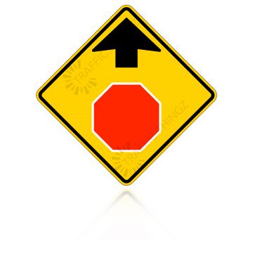 MUTCD W3-1 Stop Sign Ahead